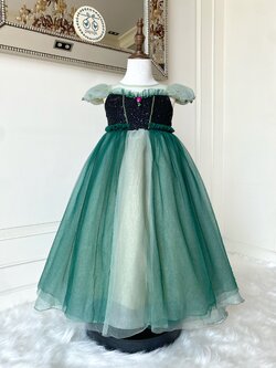 ชุดเจ้าหญิงอันนาแขนตุ๊กตา รุ่นไฮพรีเมี่ยม ดีเทลประดับอัญมณี งานสวยมาก