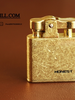 ไฟแชคทองเหลืองแท้ Honest Promise Luxury Lighter สีทอง คลาสสิค ของแท้100%