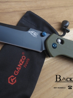 มีด Ganzo รุ่น F7563-GR (สีเขียว)- Firebird G10 Scales Folding Knife.
