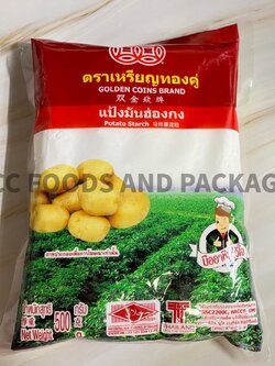แป้งมันฮ่องกง ตราเหรียญทองคู่ 500g
