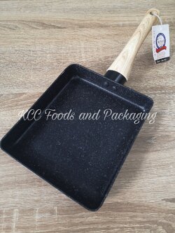 กระทะสี่เหลี่ยม เทปล่อน 15x18 cm.