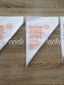 ถุงบีบ มาสเตอร์ ไซส์ S , M , L จำนวน 100 ใบ