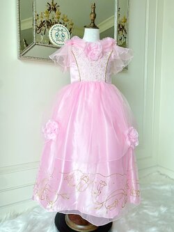 ชุดเจ้าหญิงออโรร่า รุ่นสีชมพูหวานหยดย้อย