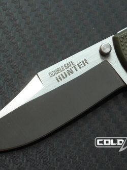 มีดพับนายพราน cold steel รุ่น DOUBLE SAFE HUNTER ใบมีด 8cr13 Mov ทรงโบวี ( AAA ) ด้ามเขียว