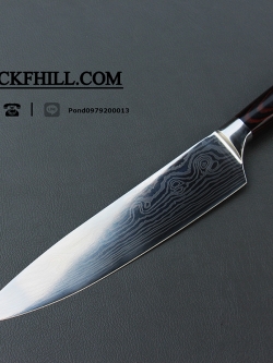 มีดเดบะแล่ปลาลายดามัสกัส Japanese Deba Knife ขนาด 13 นิ้ว