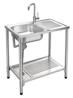 MEX อ่างล้างจานพร้อมขาตั้ง PSB80ML สแตนเลส