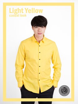 เสื้อเชิ้ตสีเหลือง Yellow Shirt (Standard Collar)