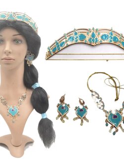 เซตเครื่องประดับเจ้าหญิงจัสมิน รวม3 อย่าง (ไม่รวมวิกผม)