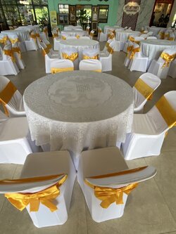 โต๊ะกลม 1.2 เมตร พร้อมเก้าอี้ (โต๊ะจีน) เหมาะสำหรับงานจัดเลี้ยงประเภทต่างๆ