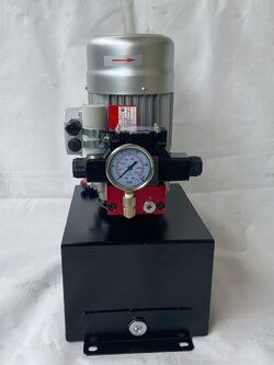 ชุด Power unit mini motor1hp4p220โวลต์ Tank 12ลิตร ปั้มไฮดรอลิคไฟฟ้า