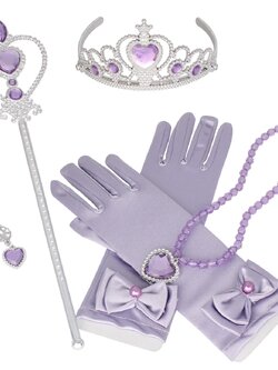 เซตเครื่องประดับเจ้าหญิงโทนสีม่วง