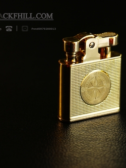 ไฟแชคทองเหลืองแท้ Honest Promise Luxury Lighter สีทอง ลายเข็มทิศคลาสสิค ของแท้ 100%