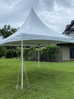 เต็นท์เช่าขนาดกว้าง4ยาว4เมตร(4x4) ทรงเซ็นจูรี่(ฟูจิ,โรมัน)สีขาว