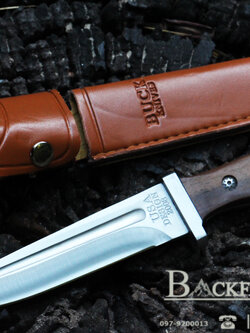 มีดใบตายด้ามไม้ BUCK Model.2008 OEM พร้อมซอง
