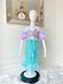 ชุดเจ้าหญิงแอเรียล เซต 2 ชิ้น งานไฮพรีเมี่ยมวัสดุอย่างดี