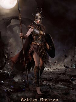 TBLeague PL2022-190B 1/6 Soldier Amazon (Brown)