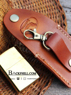 ซองหนังใส่ ZIPPO ซองหนังแท้สำหรับใส่ไฟแชค ZIPPO HANDMADE 100% By BACKFHILL.