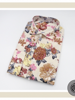 Light Pink Flower Patterned Shirt
