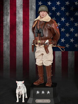 DID A80164+E60071 1/6 WWII General of the United States Army - George Smith Patton Jr.+Accessory Kit