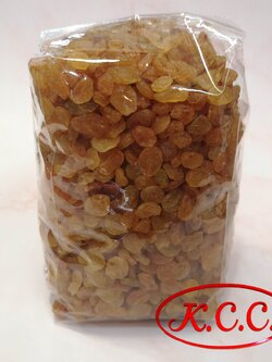 ลูกเกดเหลือง 1 กิโลกรัม (ลูกเกดทอง / ลูกเกดสีทอง) Yellow Raisin 1 kg.