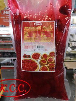 ควีน สตรอเบอร์รี่ ท้อปปิ้ง 1 kg. (Queen strawberry topping 1 kg.)
