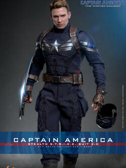 Hot Toys MMS783 Captain America: The Winter Soldier - Captain America (Stealth S.T.R.I.K.E. Suit) 2.0