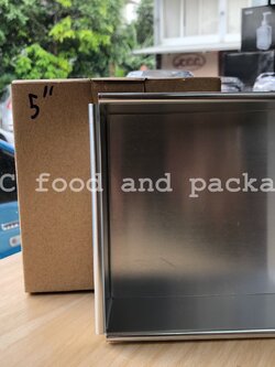 พิมพ์เค้กสี่เหลี่ยม ถอดก้น 5 นิ้ว