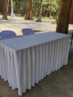 โต๊ะสัมมนา / โต๊ะตั้งอาหาร / โต๊ะหน้าขาว ขนาด0.6x1.5เมตร