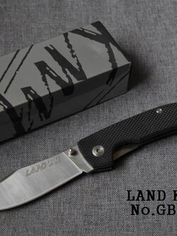 มีดพับ LAND รุ่น GB - 913 Stainless Steel ปลายแหลม ทรง Drop Piont ด้าจับ G10