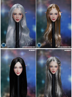 SUPER DUCK SDH038-B,D 1/6 ELF Female Headsculpt