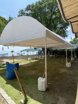 เต็นท์เช่า ขนาด 5x12 เมตร สีขาว เหมาะสำหรับใช้จัดงานทั่วไป