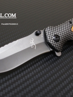 มีดพับ BROWNING X50 ด้ามไม้คาร์บอน