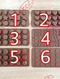 [โล๊ะสต็อก ซื้อ 2 แถม 1] พิมพ์ซิลิโคน คละแบบ คละลาย แม่พิมพ์ ซิลิโคน พิมพ์ช็อกโกแลต วุ้น พิมพ์โดนัท ลายสัตว์ ลายดอกไม้ ลายหัวใจ ลายตัวเลข 123 HBD ลายเป็ด ลายสับปะรด เฉพาะลายนี้เท่านั้น