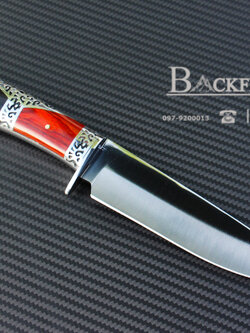 มีดใบตาย COLUMBIA รุ่น G53 มีดทรงโรมัน ด้ามจับแกะลายคลาสสิค ไม้สองสีอย่างดี พร้อมซองไนลอน