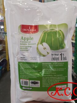 เจลาตินผง กลิ่น แอปเปิ้ล ตรา อิมพีเรียล ขนาด 1 กิโลกรัม