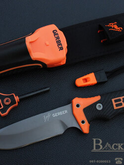 มีดใบตายสุดยอดมีดลุยป่า Gerber bear grylls Ultimate Pro fixed Blade OEM ขนาด 10 นิ้ว พร้อมอุปกรณ์