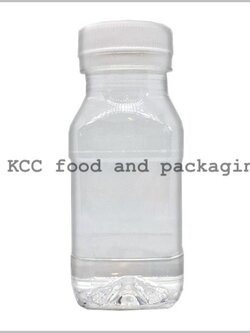 ขวดน้ำ - ทรงเหลี่ยม PET 130ml. (150ชุด+ฝา 32 มม.)