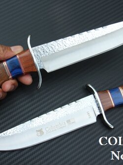 มีด COLUMBIA รุ่น SA81 มีดทรงเปอร์เซียใบตอกลายขรุขระ ด้ามไม้อย่างดี พร้อมซองไนลอน