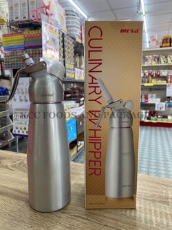 กระบอกวิปครีม MOSA 0.5 ลิตร หัวอลูมิเนียม