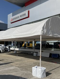 เต็นท์เช่าขนาดกว้าง5ยาว10เมตร(5x10) ทรงโค้งสีขาวเหมาะสำหรับงานจัดงานทุกประเภท