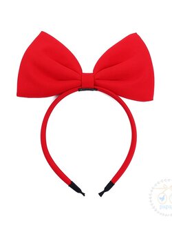 ที่คาดผมโบว์สีแดง ใส่คู่ชุดสโนว์ไวท์หรือชุดมินนี่เม้าส์
