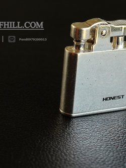 ไฟแชคทองเหลืองแท้ Honest Promise Luxury Lighter สีเงิน คลาสสิค ของแท้100%