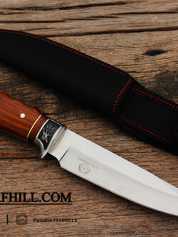 มีดใบตาย COLUMBIA รุ่นB3184 ใบมีดทรงสวย ด้ามจับ ลายคลาสสิค ไม้อย่างดี พร้อมซองไนลอน