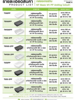 TB-500-2PP กล่องอาหาร 2 หลุมดำ 500ml. + ฝาใส (25 ชุด) สอบถามราคาล่าสุดได้ที่ Line : @kccfood