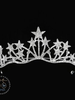 (No. 171) มงกุฏเทียร่าเพชรรูปดาวกระจาย เก๋ๆ โมเดิร์น