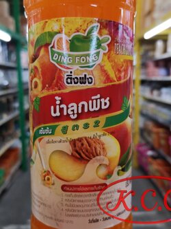 ติ่งฟง น้ำลูกพีช / น้ำพีช เข้มข้น สูตร 2