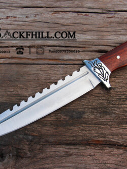 มีดใบตาย COLUMBIA รุ่นA052-3 ใบมีดทรงสปาตา ด้ามจับ ลายคลาสสิค ไม้อย่างดี พร้อมซองไนลอน