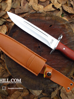 มีดดาบติดปลายกระบอกลำกล้อง AK-47 ขนาด 11 นิ้ว (ด้ามเรียบ)