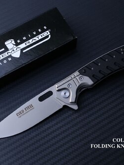 มีดพับcold steel รุ่น M1 NAVY ใบมีดทรง Drop Point 4 " ด้ามจับ G10 OEM (ด้ามสีดำ)