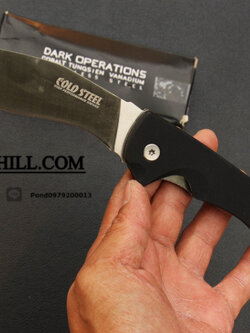 มีดพับ COLD STEEL รุ่น RAJAH 2 ทรงกรูข่า ด้าม G10 OEM ใบหนา